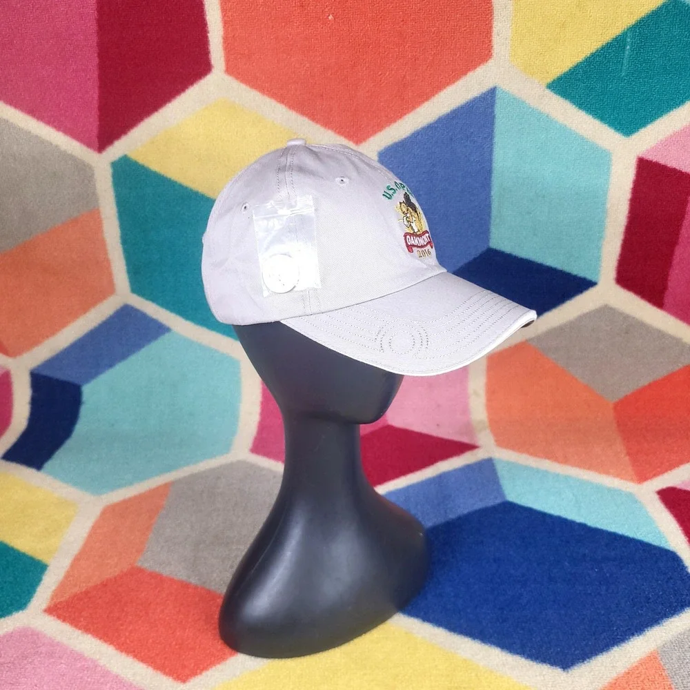 US Open‎ Oakmont 2016 Golf Hat Cap Squirrel Embroidered Gray White Trim Unisex